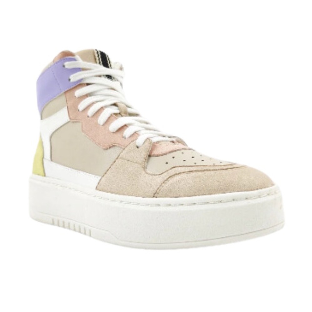 NEW!! ShuShop Sinead Lilac Multicolor High-Top Women's Sneakers Size 6.5M